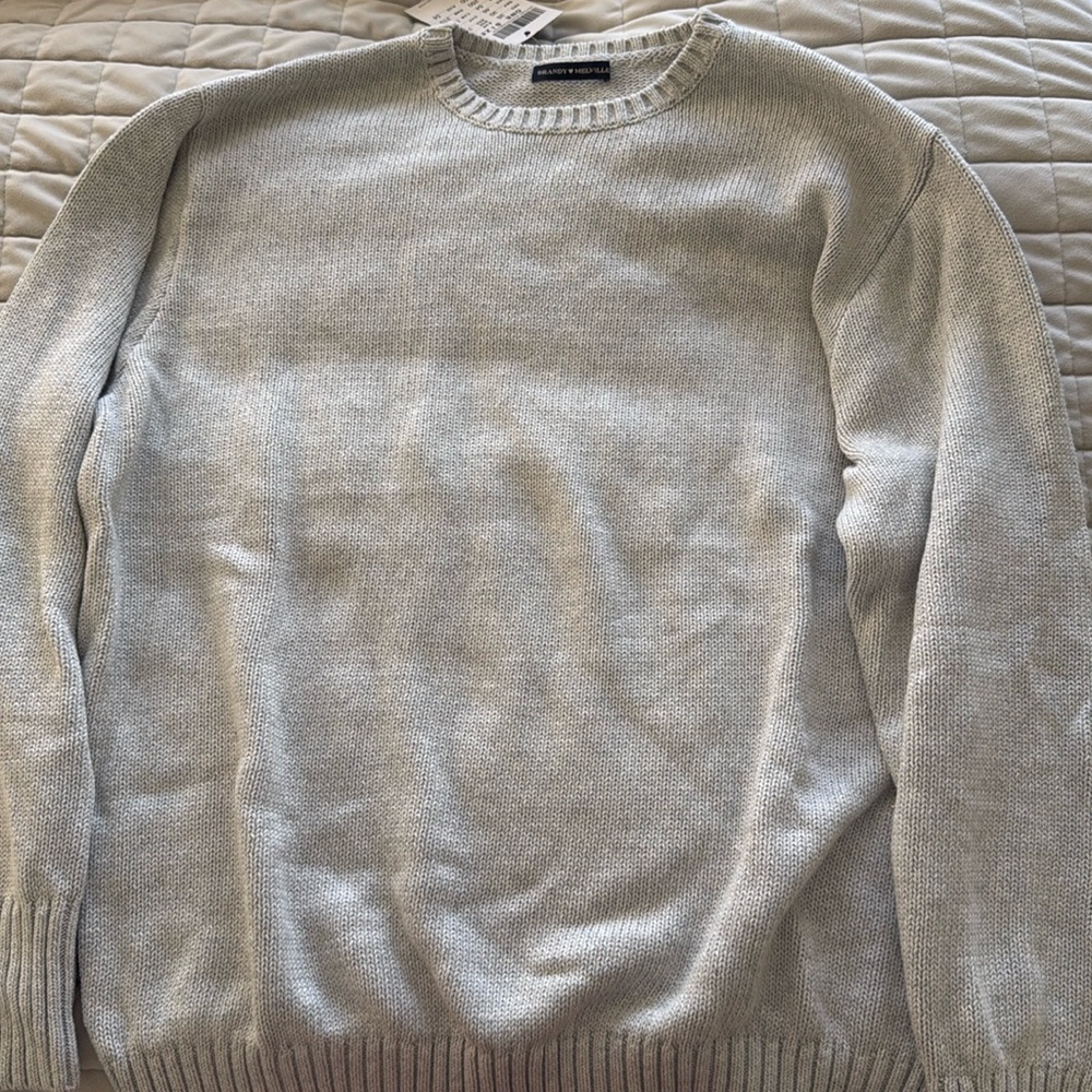 BRIANNA COTTON SWEATER GREY